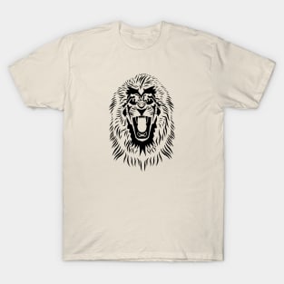 The lion face roars T-Shirt